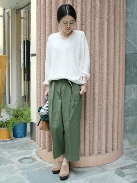 「クロップドパンツ」｜JOURNAL STANDARD 本社スタッフ Aさん（レディース・162cm）の冬コーディネート