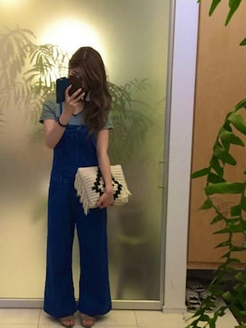 「DIESEL（ディーゼル）のアイテム（つなぎ/オールインワン）」を使った、SUZUさん（レディース・163cm）の秋コーディネート