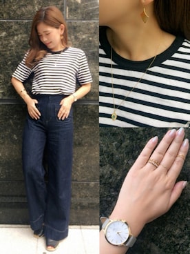 「アイテム（腕時計）」を使った、ENchan.さん（レディース・151cm・20代）の秋コーディネート