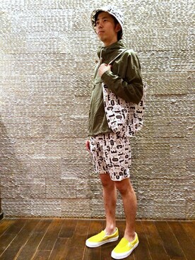 「SHIPS」｜菅野さん（メンズ・180cm）の夏コーディネート