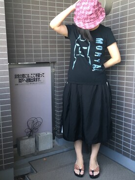 「trinity（トリニティ）のアイテム」を使った、yE(ﾟωﾟ=)さん（レディース・164cm）の夏コーディネート