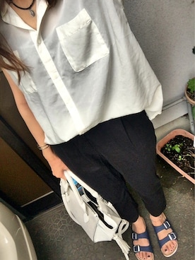 「アイテム（バングル/リストバンド）」を使った、komugiさん（レディース・159cm・10代）の夏コーディネート