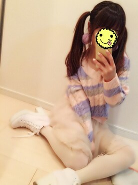 「アイテム（ルームウェア/パジャマ）」を使った、サノエリさん（レディース・153cm）の冬コーディネート