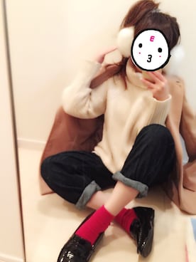 「短足効果」｜サノエリさん（レディース・153cm）の冬コーディネート