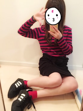 「KOBE LETTUCE」｜「アイテム（その他）」を使った、サノエリさん（レディース・153cm）の冬コーディネート