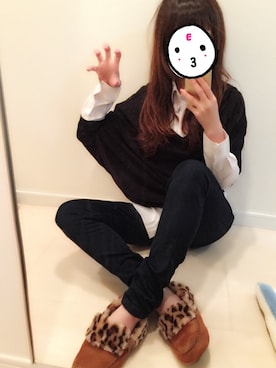 「KOBE LETTUCE」｜「アイテム（その他）」を使った、サノエリさん（レディース・153cm）の冬コーディネート