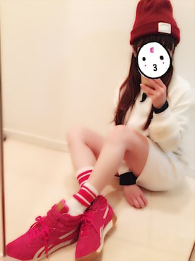 「スウェット×シャツ」｜「アイテム（その他）」を使った、サノエリさん（レディース・153cm）の冬コーディネート