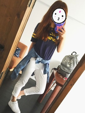 「mitis（ミティス）のアイテム」を使った、サノエリさん（レディース・153cm）の夏コーディネート