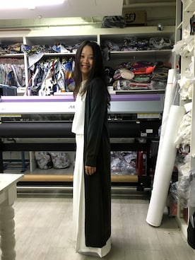 「fragment design（フラグメントデザイン）のアイテム」を使った、薛榮哥さん（レディース・161cm）の秋コーディネート