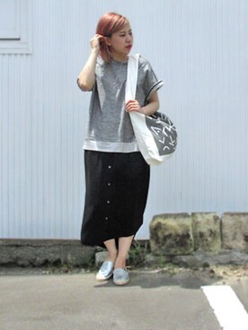 「OKIRAKU」｜シーバースさん（レディース・165cm）の春コーディネート
