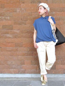 「OKIRAKU」｜シーバースさん（レディース・165cm）の夏コーディネート