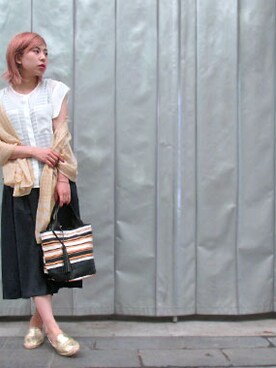 「OKIRAKU」｜シーバースさん（レディース・165cm）の夏コーディネート
