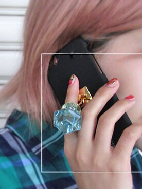 「iPhoneケース」｜「アイテム（その他）」を使った、シーバースさん（レディース・165cm）の夏コーディネート