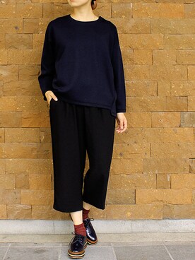 「OKIRAKU」｜シーバースさん（レディース・165cm）の秋コーディネート