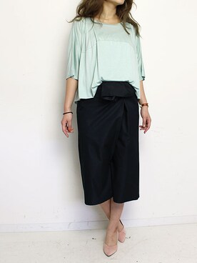 「JUN OKAMOTO（ジュンオカモト）のアイテム」を使った、シーバースさん（レディース・165cm）の夏コーディネート