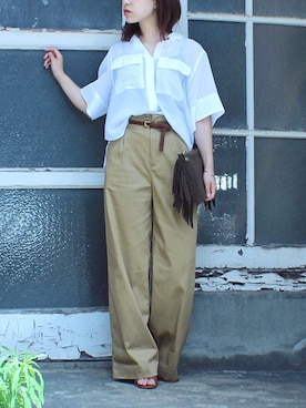 「Munich（ミューニック）のアイテム」を使った、シーバースさん（レディース・165cm）の夏コーディネート