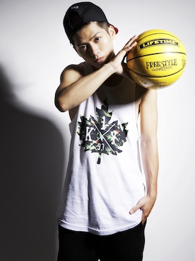 「freestylebasketball」｜ChiuKuiさん（メンズ・168cm）の夏コーディネート