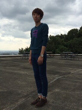 「MK MICHEL KLEIN（エムケーミッシェルクラン）のアイテム（シューズ）」を使った、ゆうたさん（メンズ・170cm）の秋コーディネート