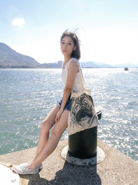 「H&M（エイチ・アンド・エム）のアイテム（モカシン/デッキシューズ）」を使った、mandiii_さん（メンズ・160cm）の冬コーディネート