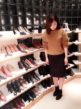 「Fin（フィン）のアイテム」を使った、TOMOさん（レディース・158cm）の秋コーディネート