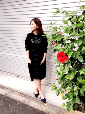 「Fin（フィン）のアイテム」を使った、TOMOさん（レディース・158cm）の秋コーディネート