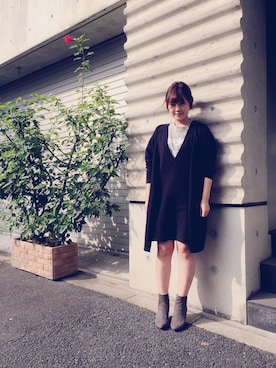 「Fin（フィン）のアイテム」を使った、TOMOさん（レディース・158cm）の秋コーディネート