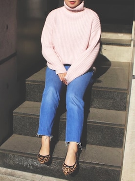 「Fin（フィン）のアイテム」を使った、TOMOさん（レディース・158cm）の秋コーディネート