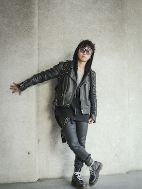 「THE RAGGED PRIEST（ザ・ラギド・プリースト）のアイテム（トップス）」を使った、郷路ショウタさん（メンズ・156cm）の春コーディネート