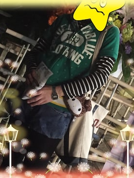 「Rodeo Crowns（ロデオクラウンズ）のアイテム（スカート）」を使った、nenekoさん（メンズ・167cm）の春コーディネート