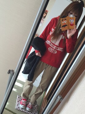 「H&M（エイチ・アンド・エム）のアイテム（その他アウター）」を使った、yoko(・∀・)さん（レディース・156cm）の冬コーディネート