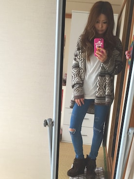 「OLD NAVY（オールドネイビー）のアイテム（その他アウター）」を使った、yoko(・∀・)さん（レディース・156cm）の秋コーディネート
