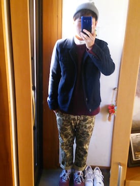 「WEGO（ウィゴー）のアイテム（ブルゾン）」を使った、アドリーさん（メンズ・166cm）の冬コーディネート