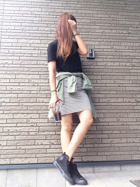 「SEVENDAYS=SUNDAY（セブンデイズサンデイ）のアイテム（ブレスレット）」を使った、Chinatsu♡さん（レディース・168cm）の夏コーディネート