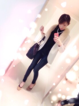 「MISCH MASCH（ミッシュマッシュ）のアイテム（その他アウター）」を使った、みゃんちゅうさん（レディース・160cm）の秋コーディネート