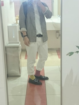 「STUDIOUS（ステュディオス）のアイテム（腕時計）」を使った、真っ暗さん（レディース・159cm）の秋コーディネート