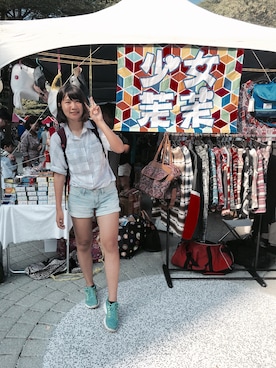 「#H&M」｜馮渝婷さん（レディース・167cm）の秋コーディネート