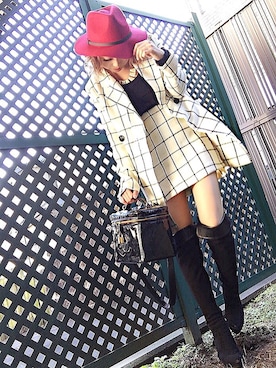 「DURAS（デュラス）のアイテム（その他アウター）」を使った、Sachuさん（レディース・153cm）の秋コーディネート