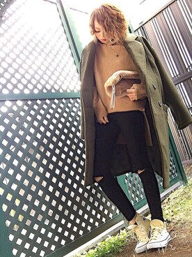 「シャネル」｜「アイテム（その他）」を使った、Sachuさん（レディース・153cm）の冬コーディネート