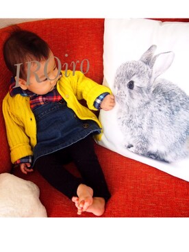 「next（next）のアイテム（スカート）」を使った、IROさん（キッズ・70cm）の秋コーディネート