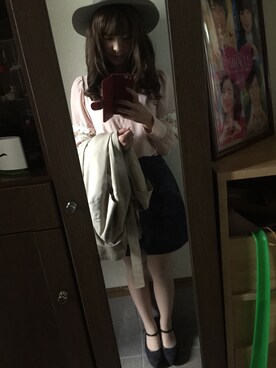 「AS KNOW AS PINKY（アズノゥアズピンキー）のアイテム（トレンチコート）」を使った、Yukkoさん（レディース・159cm）の秋コーディネート