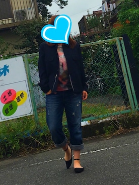 「tricot COMME des GARCONS（トリココムデギャルソン）のアイテム（テーラードジャケット）」を使った、\( ˆ ˆ )/さん（レディース・150cm）の秋コーディネート