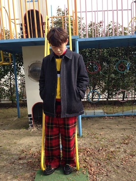 「tricot COMME des GARCONS（トリココムデギャルソン）のアイテム（テーラードジャケット）」を使った、ちゃんたかさん（メンズ・164cm）の冬コーディネート