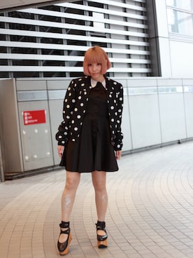 「アイテム（タイツ/ストッキング）」を使った、ぽこあぽこスタッフさん（レディース・153cm）の春コーディネート