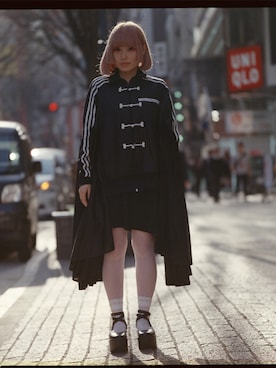 「アイテム（タイツ/ストッキング）」を使った、ぽこあぽこスタッフさん（レディース・153cm）の春コーディネート