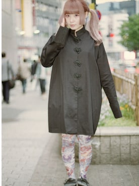 「アイテム（タイツ/ストッキング）」を使った、ぽこあぽこスタッフさん（レディース・153cm）の春コーディネート