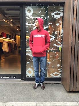 「アイテム（パーカー）」を使った、SUWMANさん（メンズ・178cm）の夏コーディネート