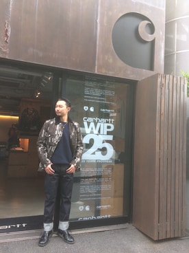 「アイテム（ニット/セーター）」を使った、SUWMANさん（メンズ・178cm）の秋コーディネート