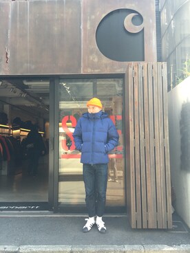 「Carhartt WIP（カーハートダブリューアイピー）のアイテム（ジャケット/アウター）」を使った、SUWMANさん（メンズ・178cm）の冬コーディネート