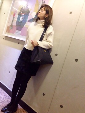 kinoさん（レディース・156cm）の冬コーディネート