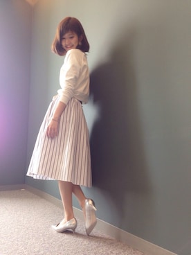 「スウェット×シャツ」｜kinoさん（レディース・156cm）の冬コーディネート